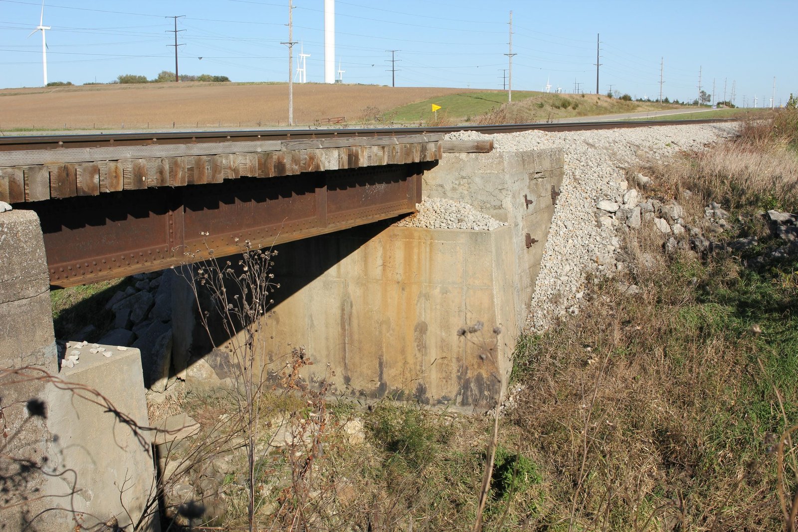 Looking east